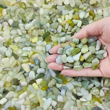 2lb Jade Rocks for Plants Indoor 3/8 inch Small Pebbles for Indoor Plants