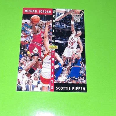 Upper Deck Scoring Threats Michael Jordan Scottie Pippen #62 Chicago Bulls