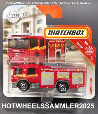 MATCHBOX MBX RESCUE ''SCANIA P 360'' FEUERWEHR FHJ61-GJ10 OVP UNGEÖFFNET ANSEHEN!
