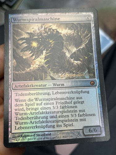 German Foil • Wurmcoil Engine • *Wurmspiralmaschine* • Promo • Mtg (1990) - Picture 5 of 8