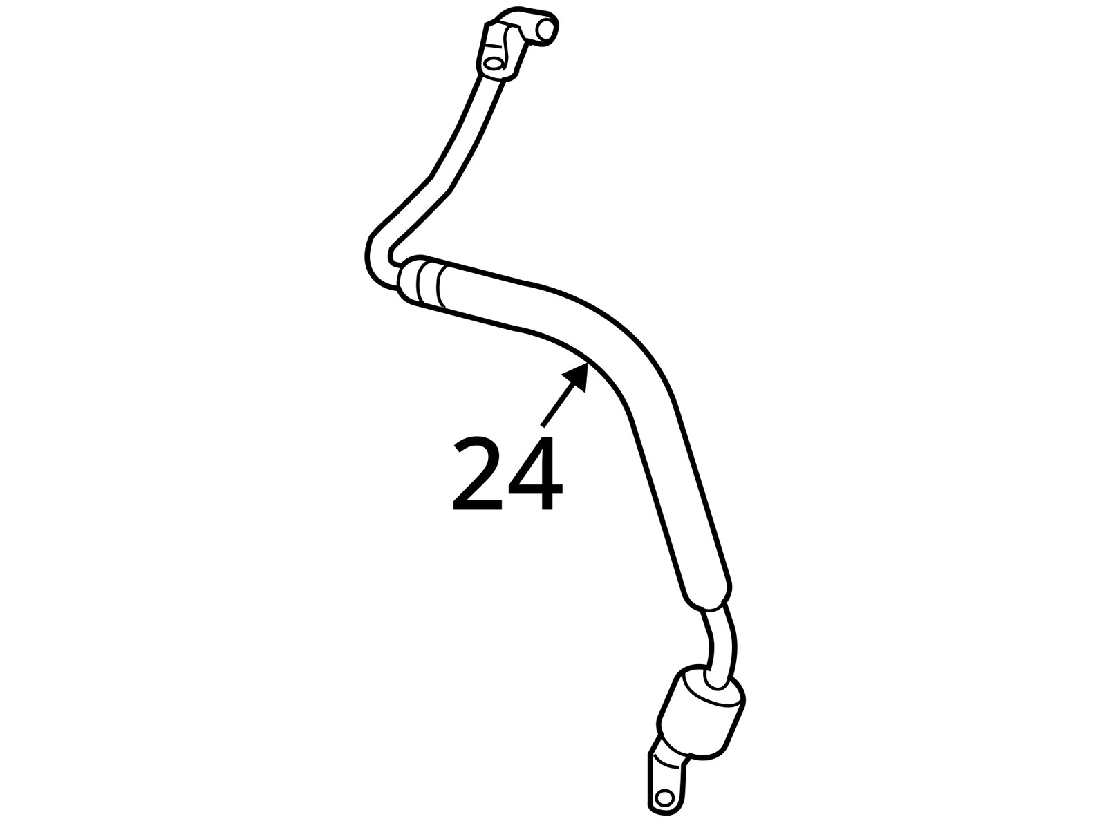 Fits 2019 - 2023 INFINITI QX50 2.0L Air Conditioner Suction Hose 924805NA0A