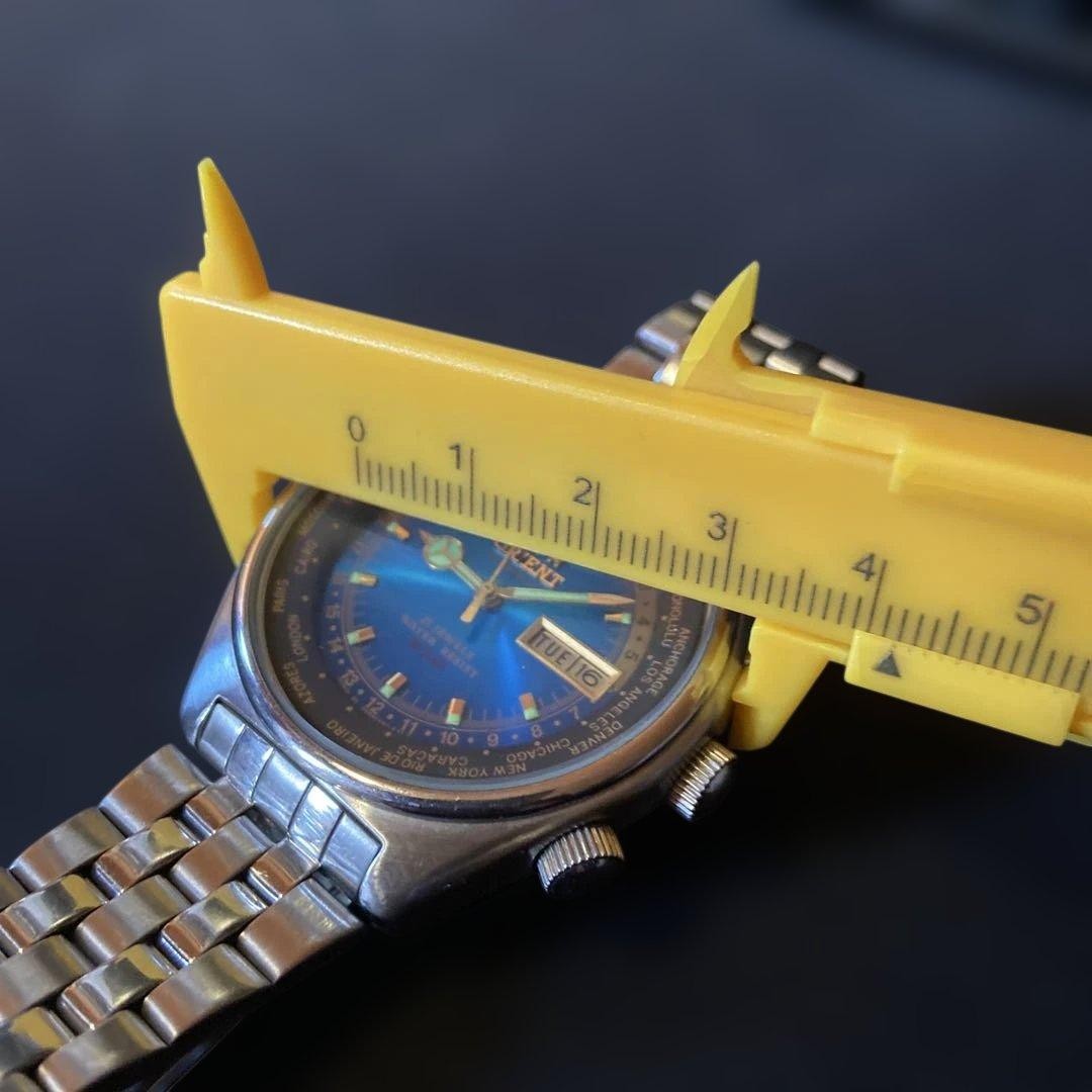 Orient World Time Automatic Wristwatch Stainless … - image 11