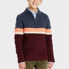 Cat Jack Boys Mock Neck Pullover Sweater Size Medium NWT