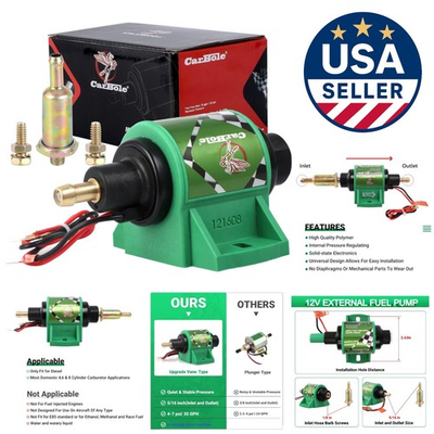 #ad Reliable 12D Diesel Fuel Pump Includes Fittings Reduces Vapor Lock Issues $64.39