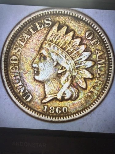 1860 Indian Head Cent Penny, Pointed Bust, Choice VF++