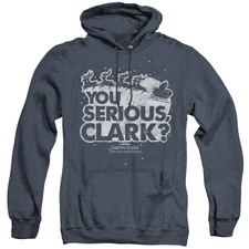 Christmas Vacation You Serious Clark Heather Mens Hoodie Navy Blue Officially Li