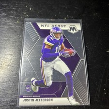 2020 PANINI MOSAIC NFL Debut  #270 JUSTIN JEFFERSON RC (Vikings) Gem 💎 Mint SP