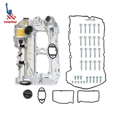 ALUMINUM Valve Cover Kit For 12-18 BMW N20 320i 328i 528i X3 X5 X1 Z4 2.0L L4