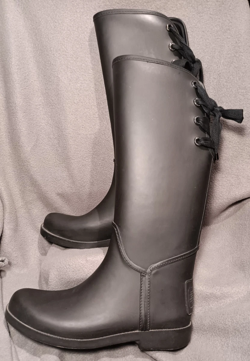 Coach Black Rubber Boots for Women for sale | eBay