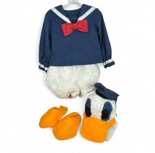 Homemade Duck Sailor Halloween Child Costume Shirt Lower Body Head, Shoe Covers