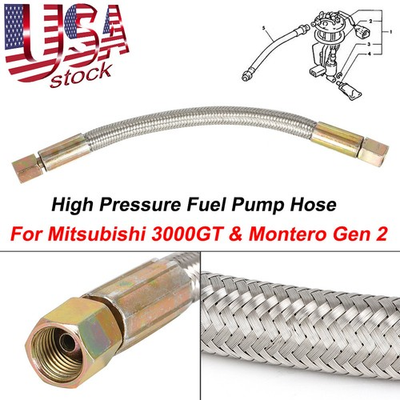 #ad #ad High Pressure Fuel Pump Hose For Mitsubishi Montero Gen 2 3000GT Dodge Stealth $10.85