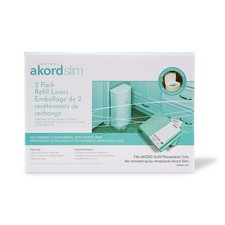 Janibell Akord Slim Diaper Pail Refill Liners, 2 Count, Scented