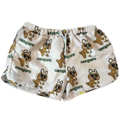 Hugo Loves Tiki Kangaroo Shorts 6 Tan Preppy Retro Casual Classic Pull On Chic