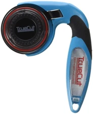 TrueCut My Comfort Rotary Cutter - 60mm Ergonomic Wheel Cutter for Fabric, Qu...
