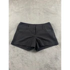 Papaya Womens Black Dress Shorts Tailored Wide Waistband Stretch Size Medium