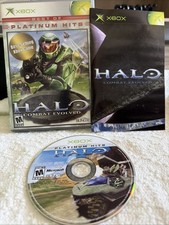 Halo Combat Evolved Best of Platinum Hits Microsoft Xbox Video Game Complete