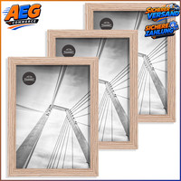 Bilderrahmen 15X20 Cm Holz 3Er Set MDF Mit Acrylglas Tisch Wand FüR 3 StüCk