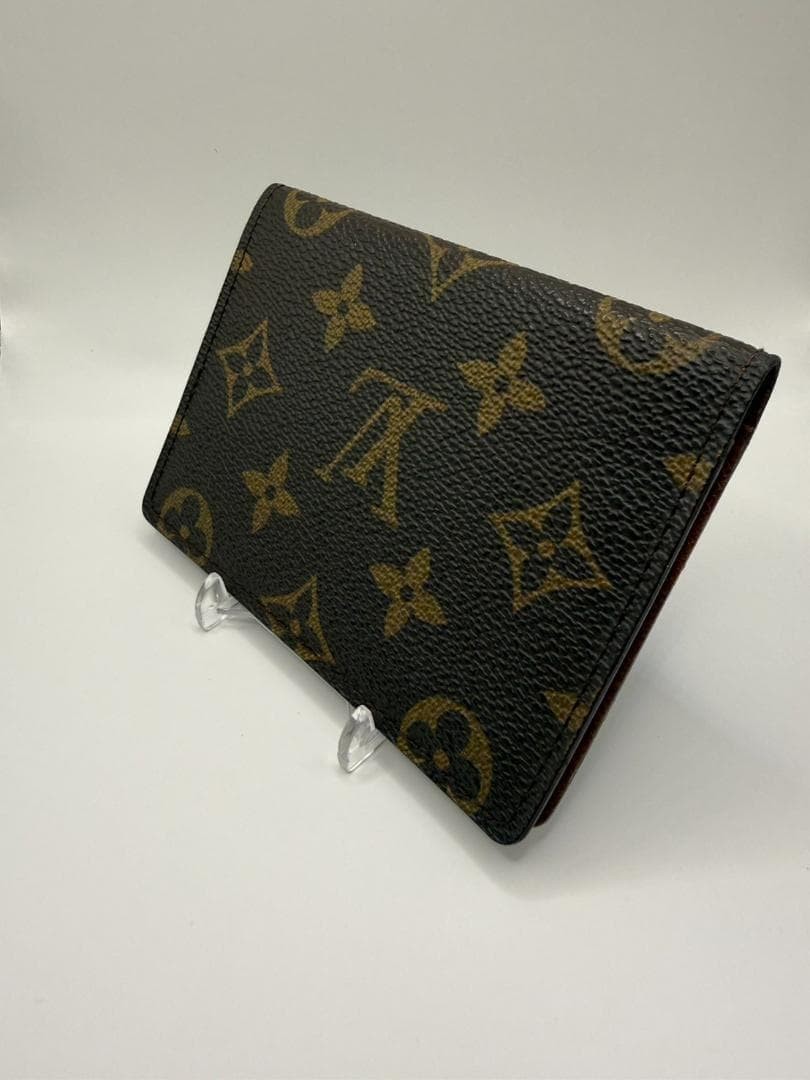 LOUIS VUITTON Pass Case Monogram Porte 2 Cartes Vertical