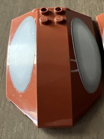 LEGO Reddish Brown Windscreen 8x6x2 Curved x224pb025 Star Wars 7752 Lot 2