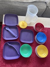 16 PCS -VTG 1970's Tupperware Toys Mini Serve It Children's Play Dish Kids Set