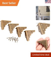 Decorative 16Pcs Antique Brass Corner Protectors for Vintage Furniture Care