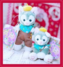 Tokyo Disney Duffy Gelatoni Cape Cod Springtime Easter Plush Mascot Badge Set