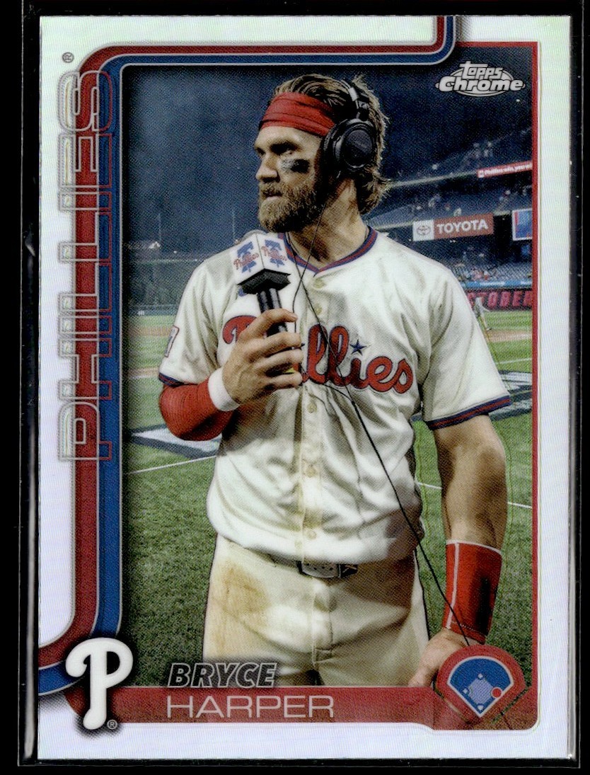 2025 Topps Chrome Image Variation Bryce Harper Philadelphia Phillies #150