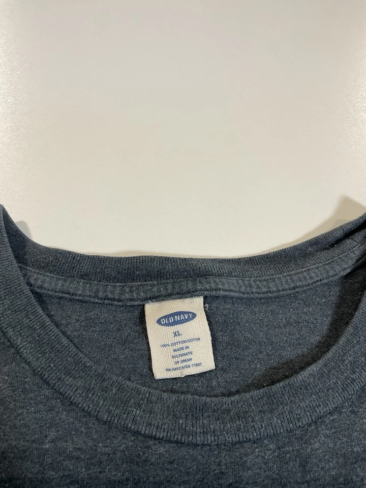 Camisa Camiseta Vintage Antigua Azul Marino Manga Larga Talla XL Invierno Equipo Rayas Patinador Y2K Foto 3 de 4