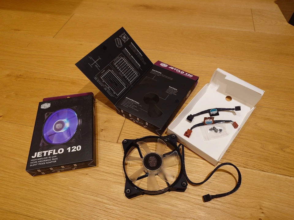 Cooler Master JETFLO 120 Lüfter 120mm Gehäuselüfter LED High Airflow