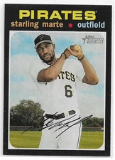 2020 Topps Heritage Starling Marte #462 Short Print Pittsburgh Pirates SP