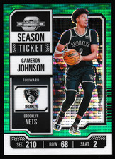 2023-24 Panini Contenders Optic Green Pulsar #44 Cameron Johnson
