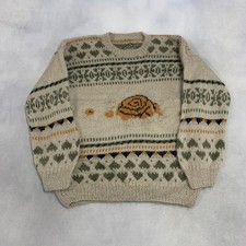 Vintage Strickpullover Abstrakt Gemustert Gro...