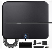 Amplified HD Digital TV Antenna, Support 4k 1080p, Support 4k 1080P open 