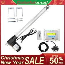 DC LCD 6000N Single Axis Solar Panel Tracking Tracker W/ 12V 18" Linear Actuator