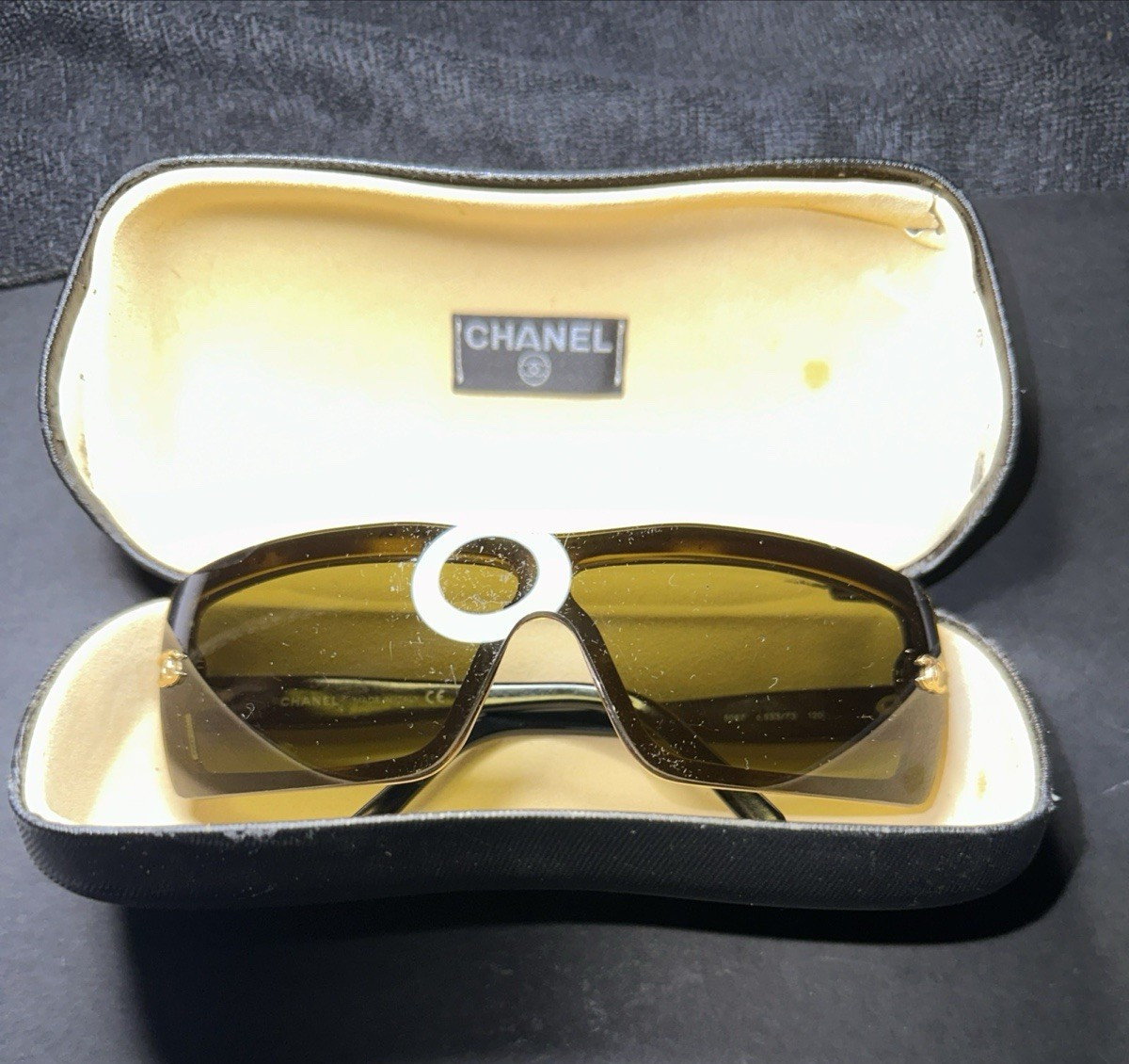 CHANEL 5067 Rectangular Brown Plastic Women's Sunglasses 120mm