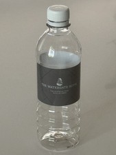 The Watergate Hotel Washington DC EMPTY Water Bottle w/ Cap 16.9 Fl Oz (500ML)
