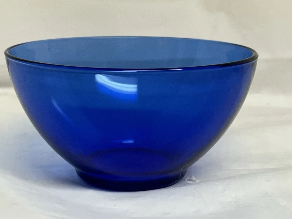 Vintage Arcoroc France 13-Piece Cobalt Blue Glass Dinnerware Set “Saphír” NIB - Image 4 of 4