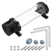 Water Cooling Tank G1/4 Thread 50mm x 190mm Cylinder 1 in 3 Out