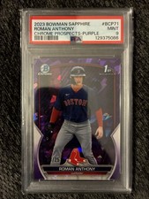 2023 Bowman Sapphire Edition - Chrome Prospects Roman Anthony Purple /25 (RC)