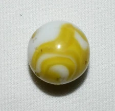 LARGE VINTAGE AKRO AGATE SWIRL MARBLE .835" (53/64") ~ M015