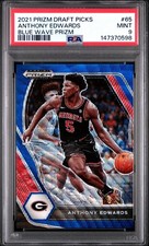 PSA 2020-21 Panini Prizm Blue Wave Draft Picks #65 ANTHONY EDWARDS RC /249 POP/7