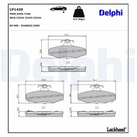 Bremsbelagsatz Scheibenbremse Hinterachse FüR Ssangyong Daewoo Chevrolet