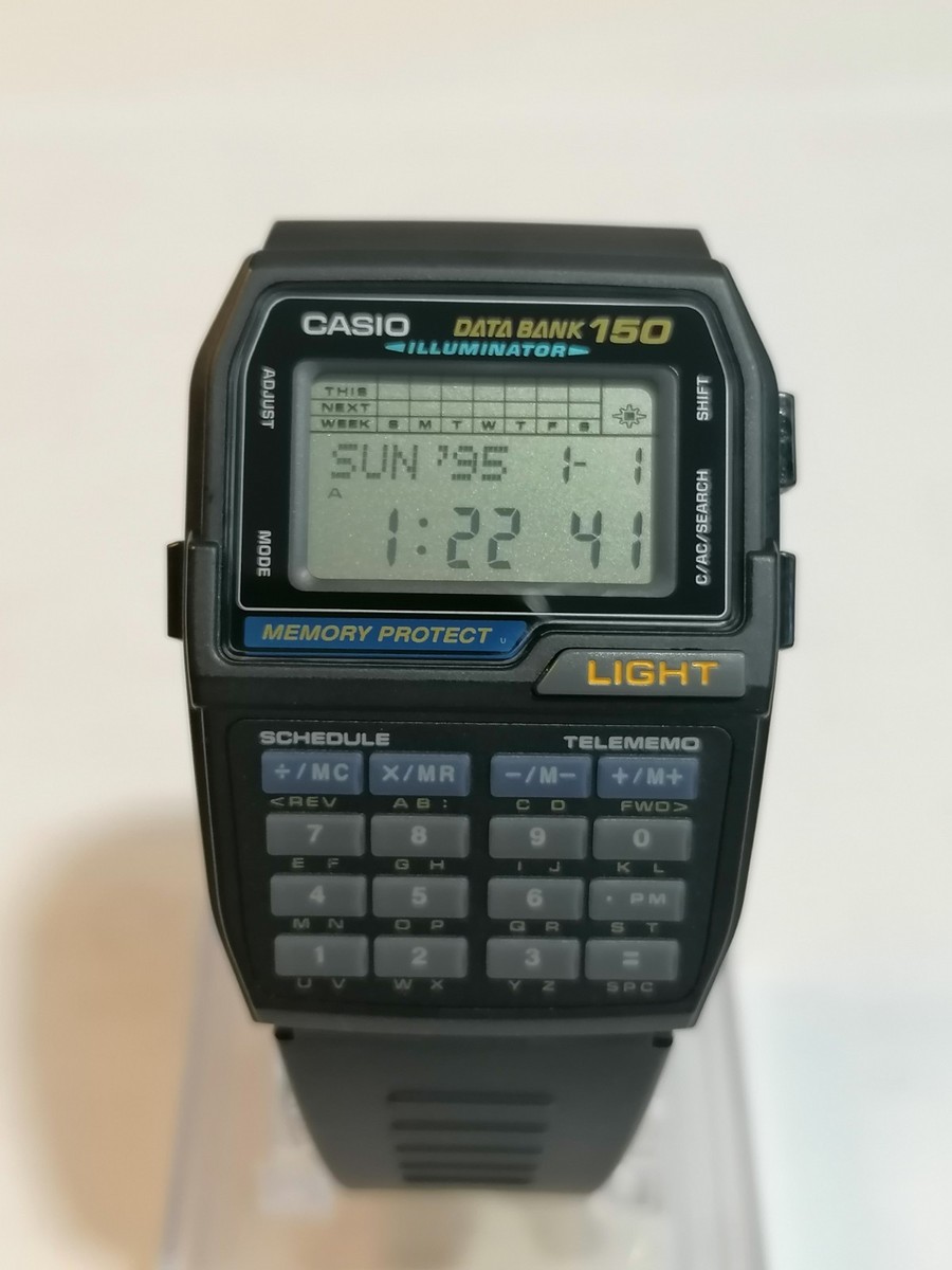 Vintage Casio Data Bank 150 Calculator Watch DBC-150 (1477) | eBay