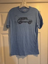Calcutta M Medium Blue Jeep Wrangler Beach T Shirt