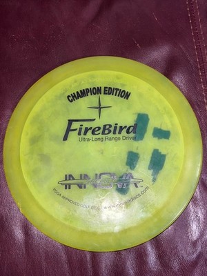 Innova CE Champion Edition Firebird 172g Yellow with Black Stamp 7/10