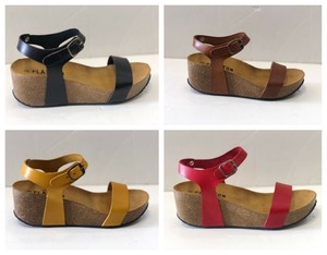 ladies yellow wedges