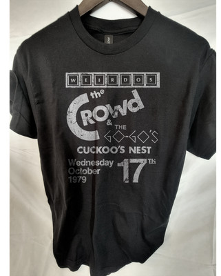   Costa Mesa  punk club flyer  t shirt  Cuckoos Nest new wave punk hardcore   