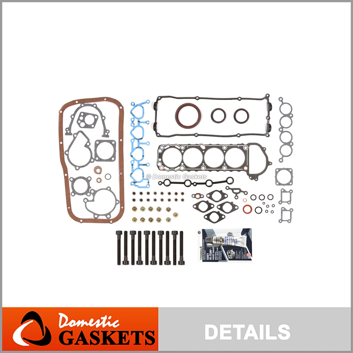 Fits 95-98 Nissan 240SX 2.4L DOHC Full Gasket Set Bolts