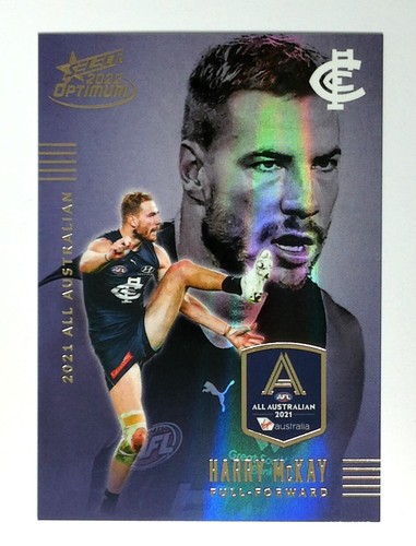 "Juego de tarjetas Harry McKay 2022 Select AFL All Australian AA14 ""bajo"" y AAL14" Carlton - Imagen 2 de 6