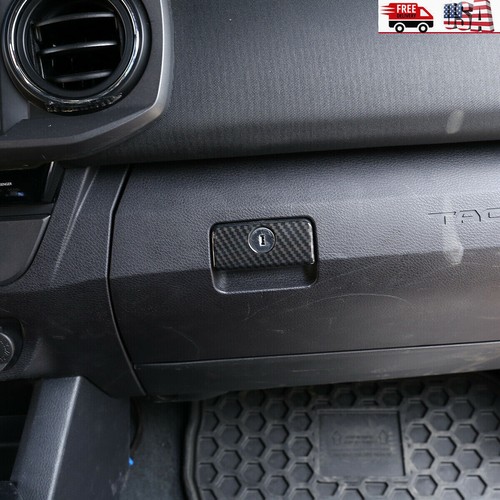 Carbon Fiber Co-drive Sundries Box Handle Trim Cover For Toyo*ta Tacoma 17-20 US - Bild 5 von 10